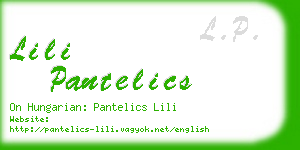 lili pantelics business card